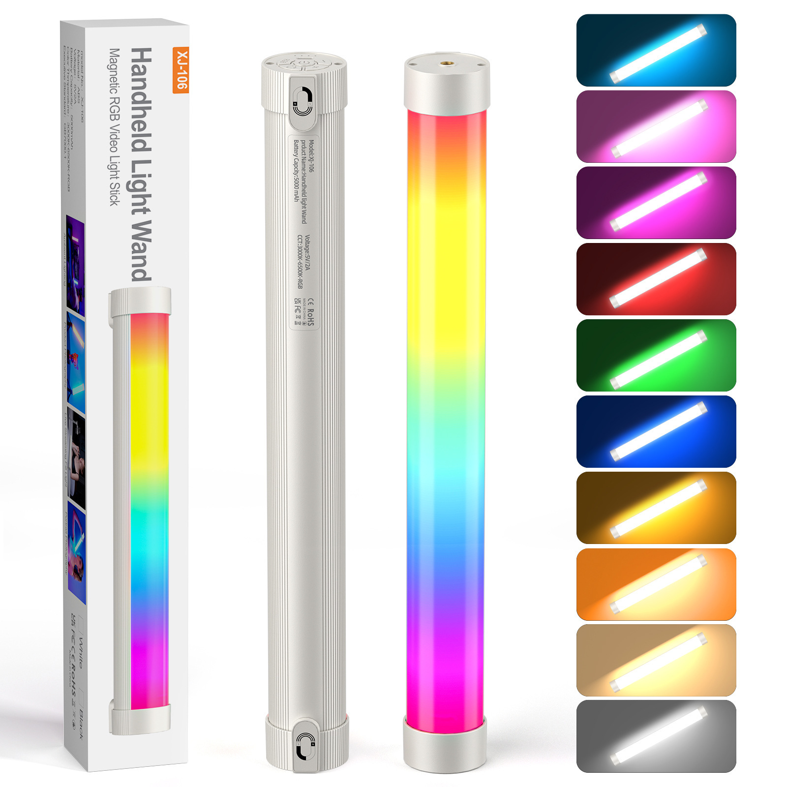 Photography Lighting Handheld - Barra de luz LED RGB magnética
