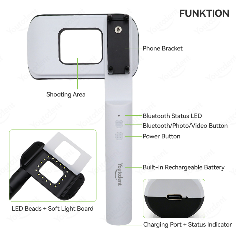 Luz de fotografía dental portá - Photography Lighting Handheld reseña y precio
