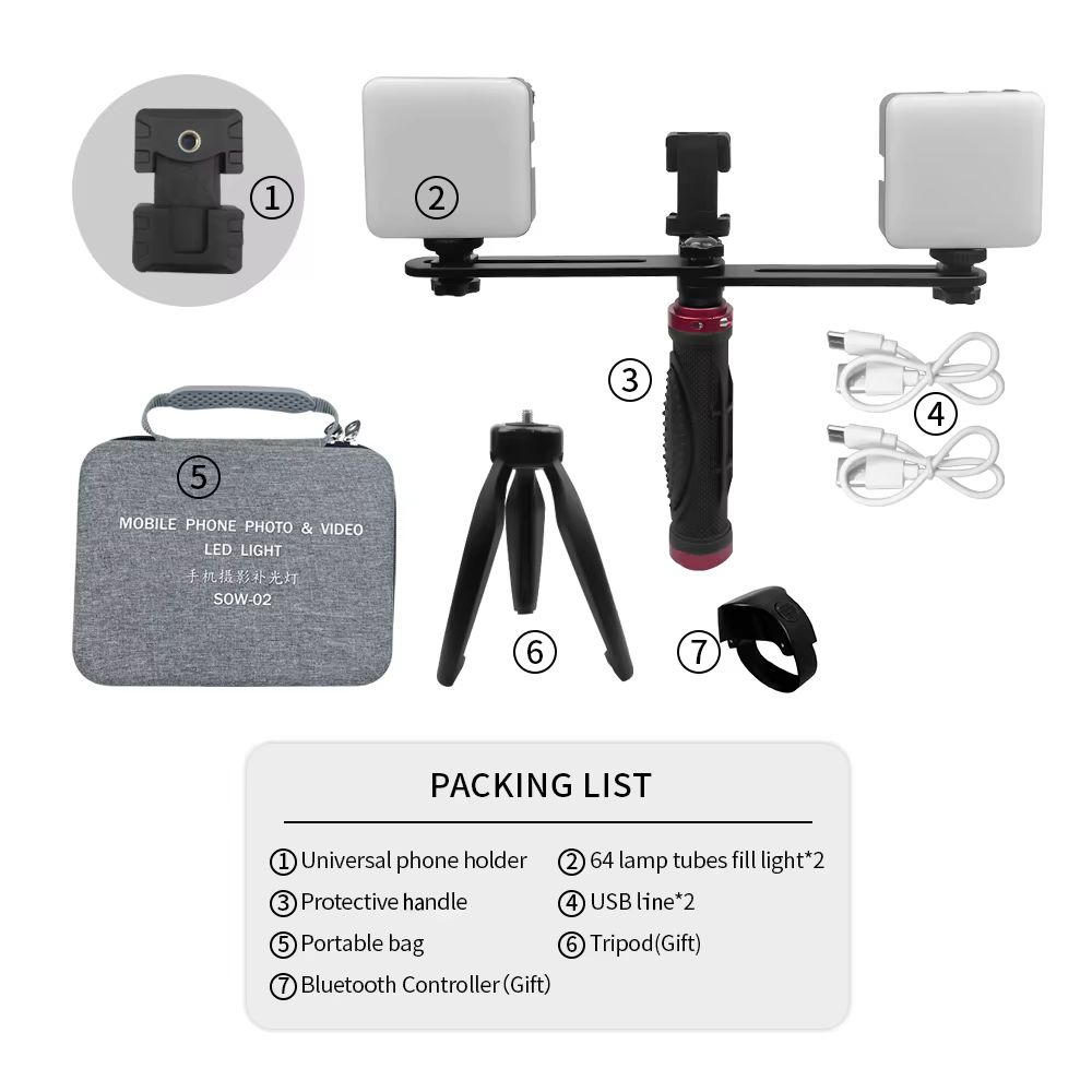 Luz LED intraoral para fotogra - Photography Mobile Lighting reseña y precio
