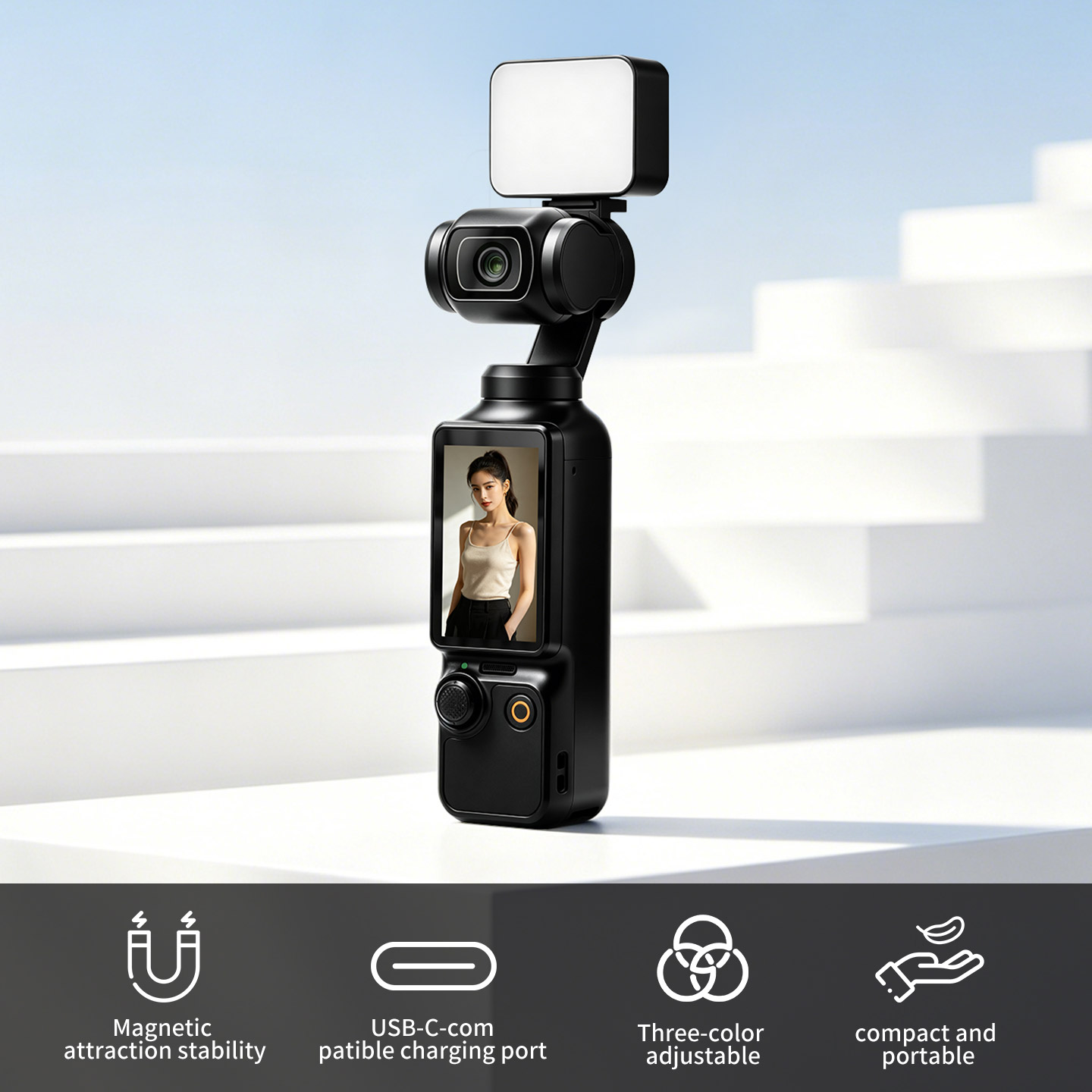 Luz de relleno magnética portá - Photography Lighting Kit Portable reseña y precio