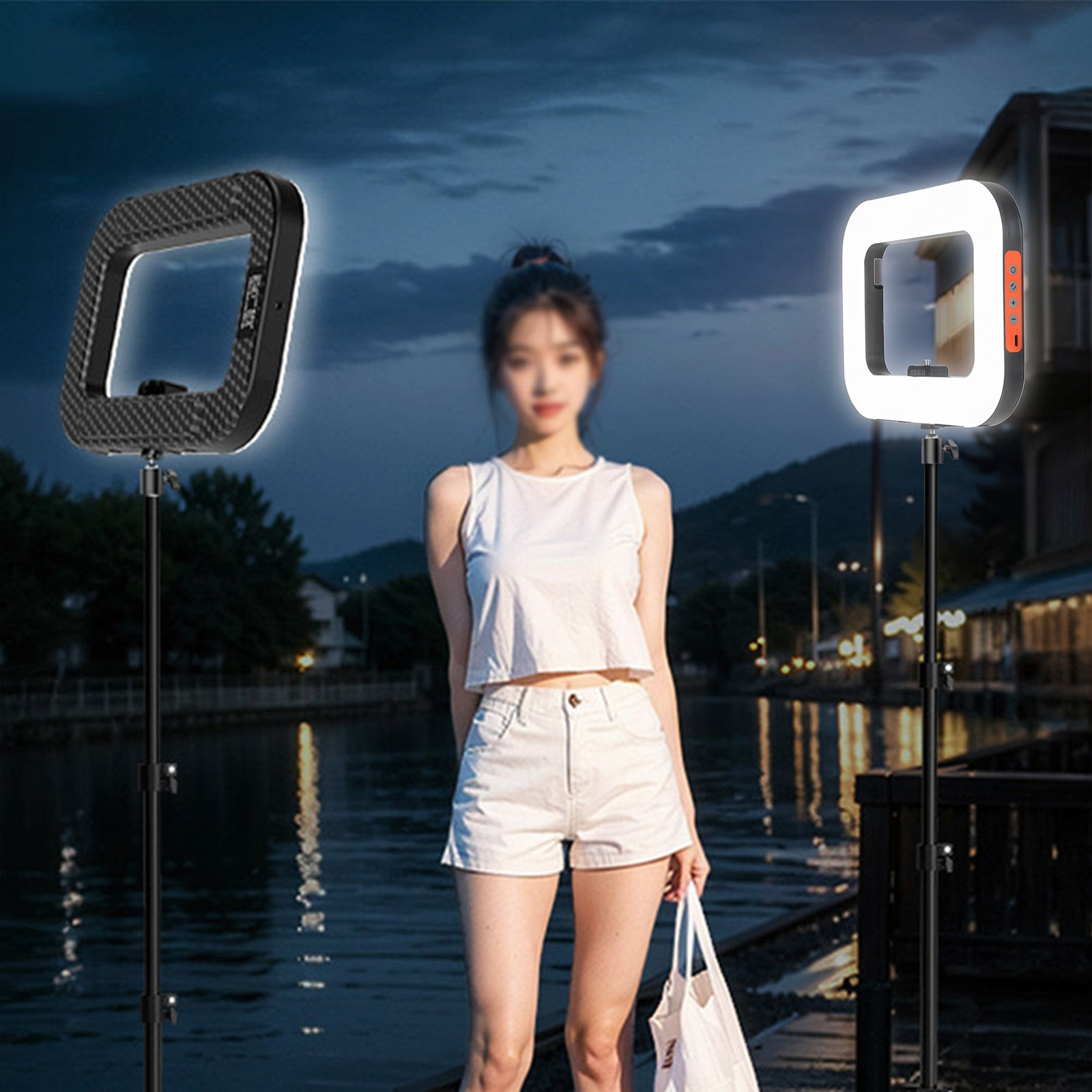 Luz de Selfie Portátil, Luz de - Photography Lighting Handheld reseña y precio