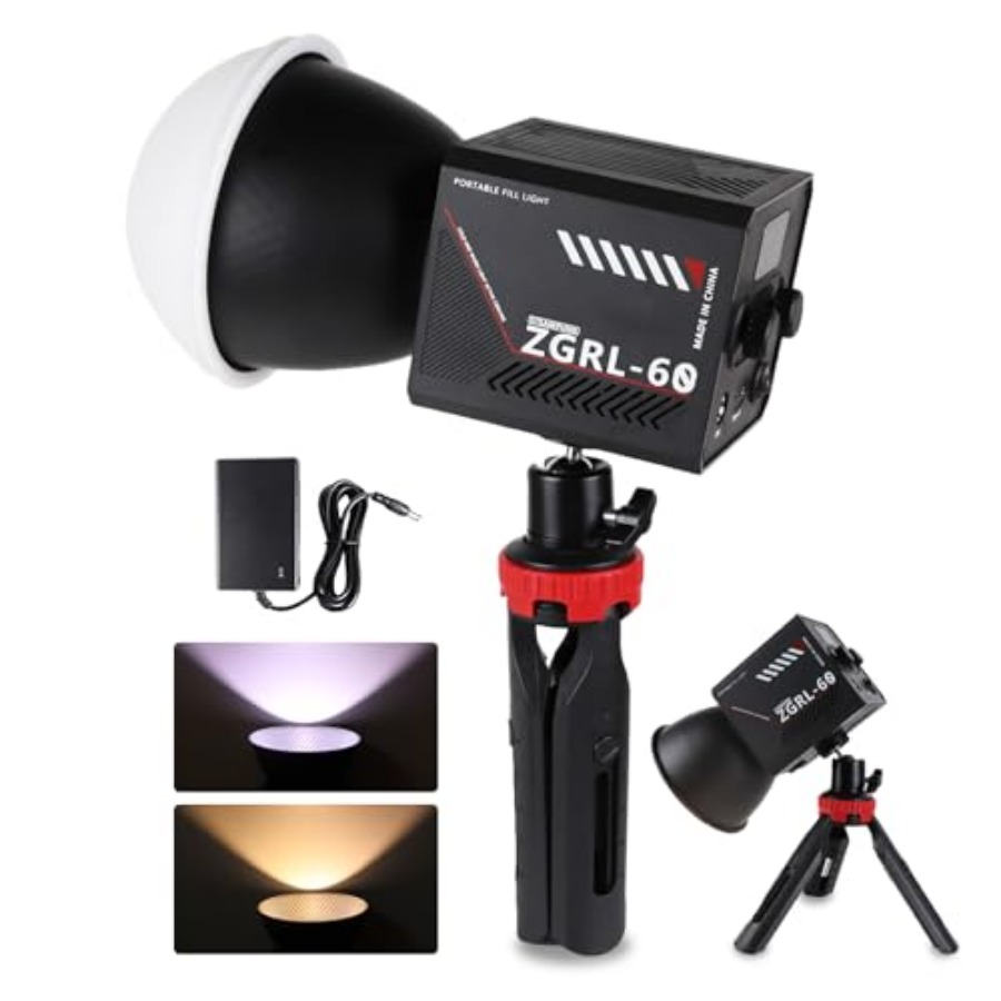 Luz de Video LED COB de 60W, P - Photography Lighting Handheld reseña y precio