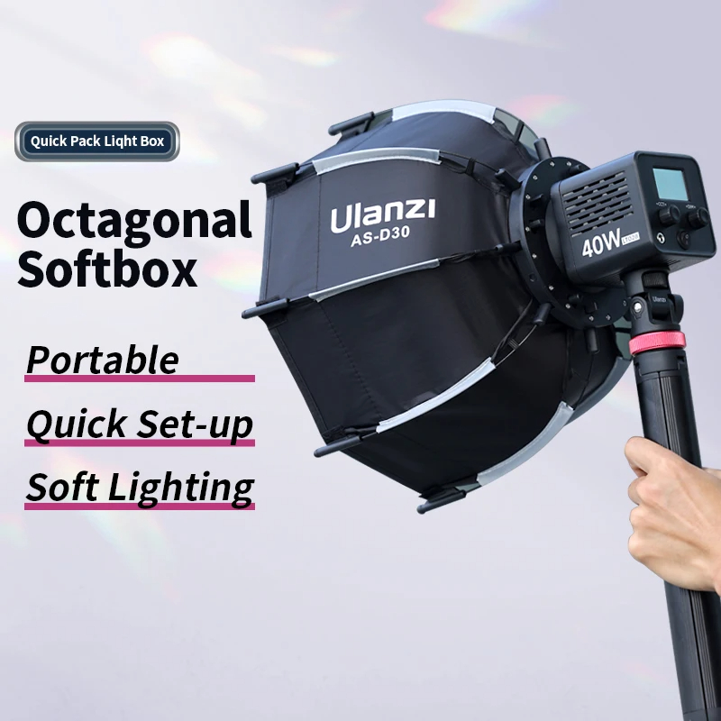 Ulanzi AS-D30 Softbox octogona - Photography Lighting Meter reseña y precio