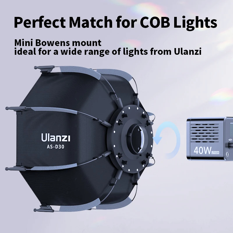 Ulanzi AS-D30 Softbox octogona - Photography Lighting Meter reseña y precio