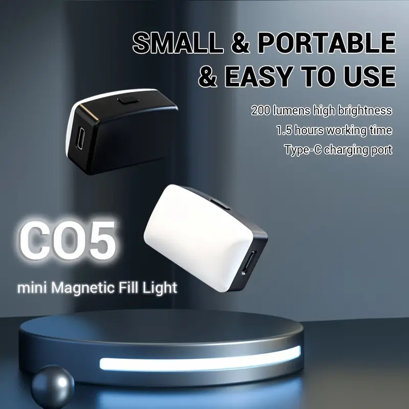 Mini luz LED magnética para Se - Photography Mobile Lighting reseña y precio