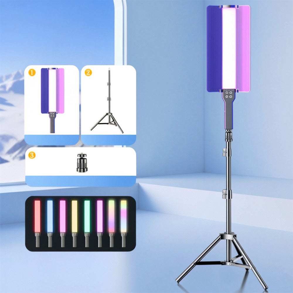 Barra de luz LED RGB para vide - Photography Lighting Kit Portable reseña y precio