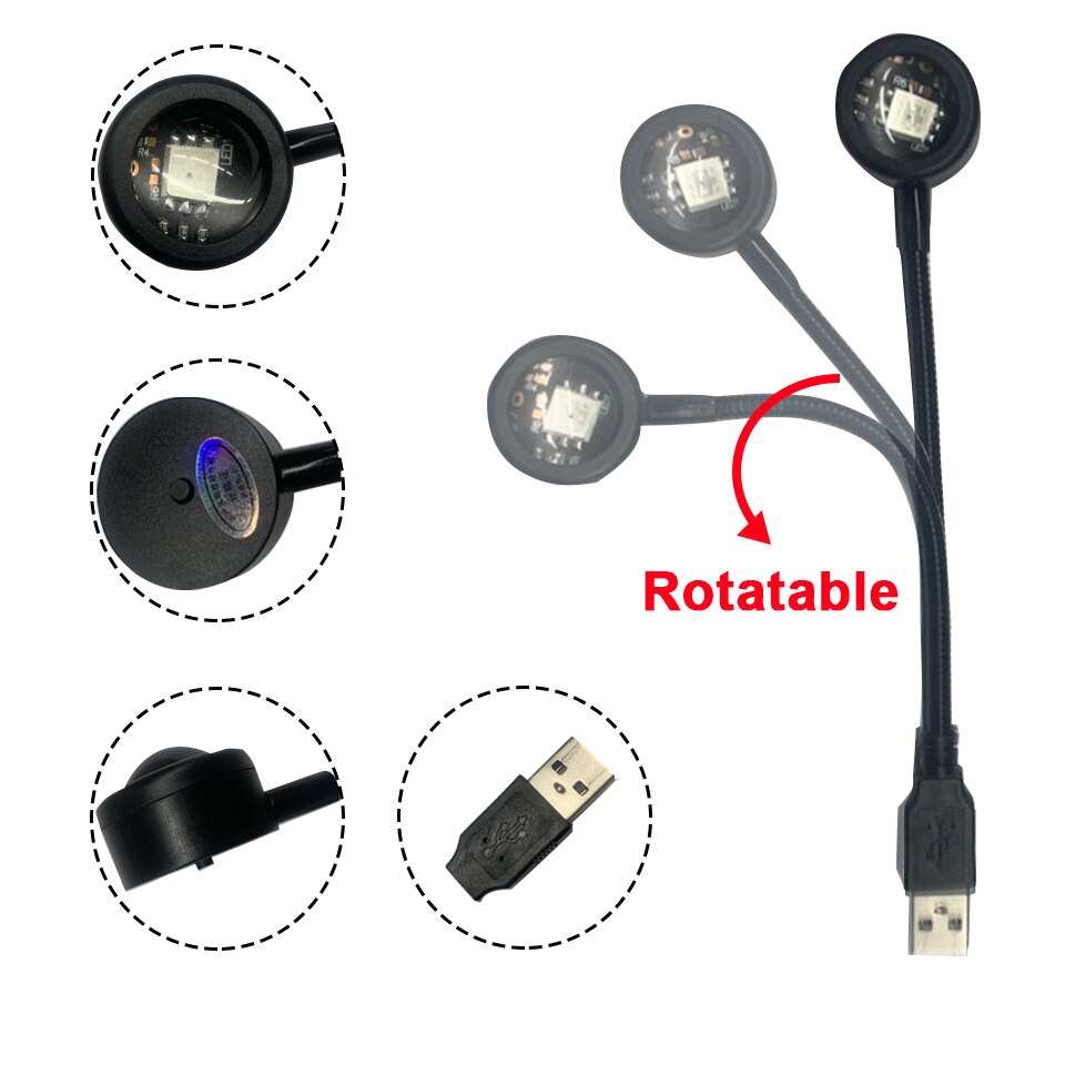 Luz LED USB de puesta de sol p - Photography Mobile Lighting reseña y precio
