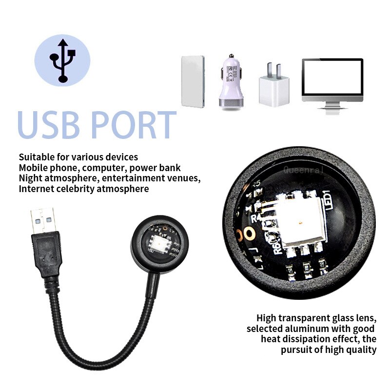 Luz LED USB de puesta de sol p - Photography Mobile Lighting reseña y precio